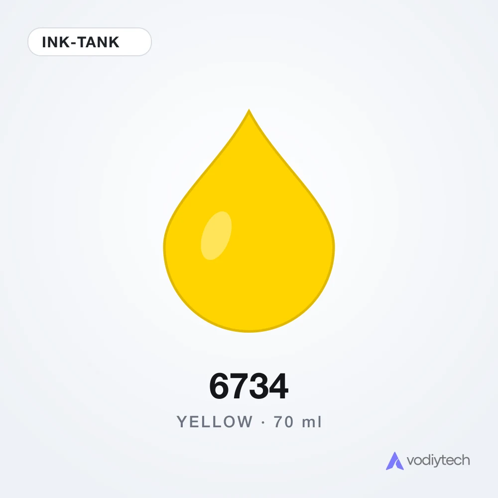 Чернила 70 мл 6734 Yellow Ink-Tank Hi-Q