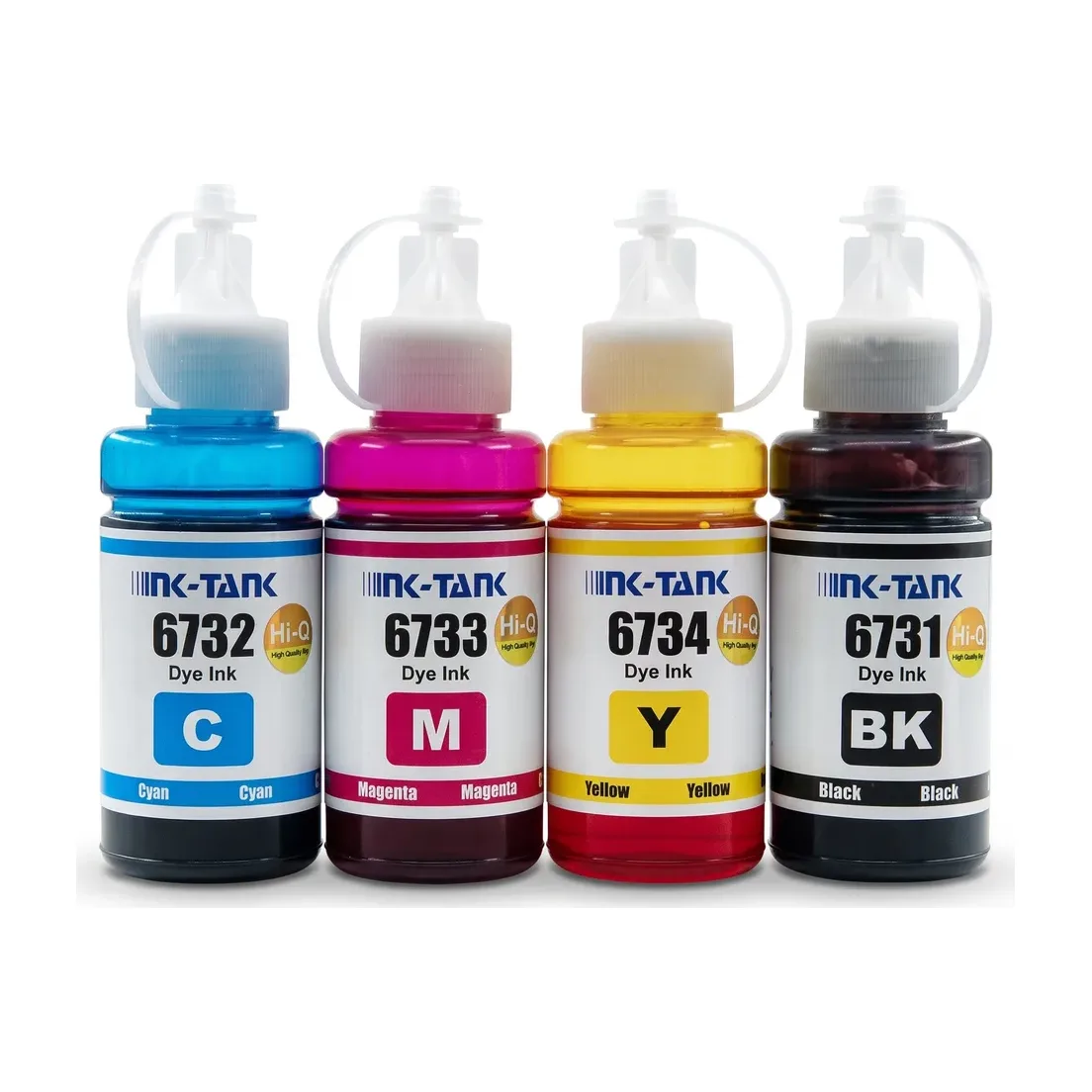 Чернила для Epson L120, L132, L210 (673 / 664) — набор 4 цвета, по 70 мл, Ink-Tank Hi-Q