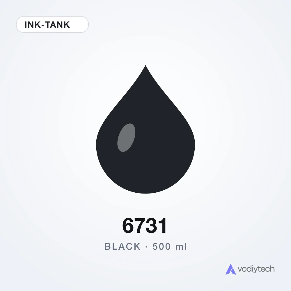 Чернила 500 мл 6731 Black Ink-Tank Hi-Q