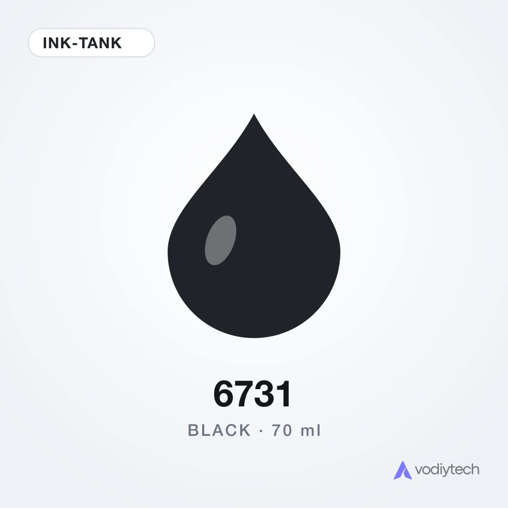 Чернила 70 мл 6731 Black Ink-Tank Hi-Q