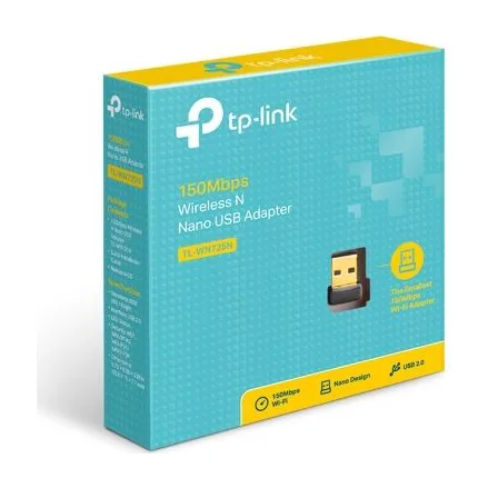 USB Wi-Fi adapter TP-Link TL-WN725N, N150, nano