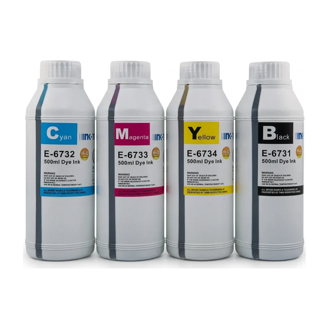 Чернила для Epson L120, L132, L210 (673 / 664) — набор 4 цвета, по 500 мл, Ink-Tank Hi-Q