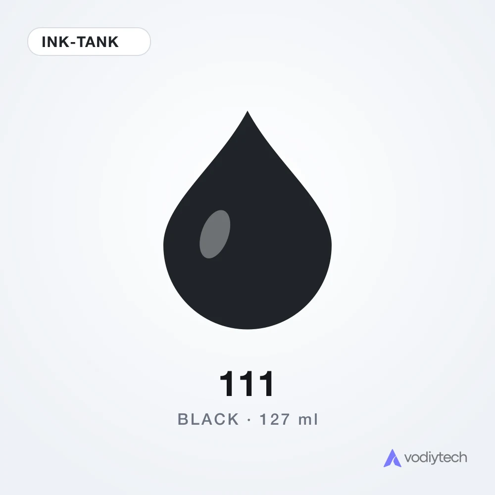 Чернила 111 Black Pigment 127 мл Ink-Tank Hi-Q
